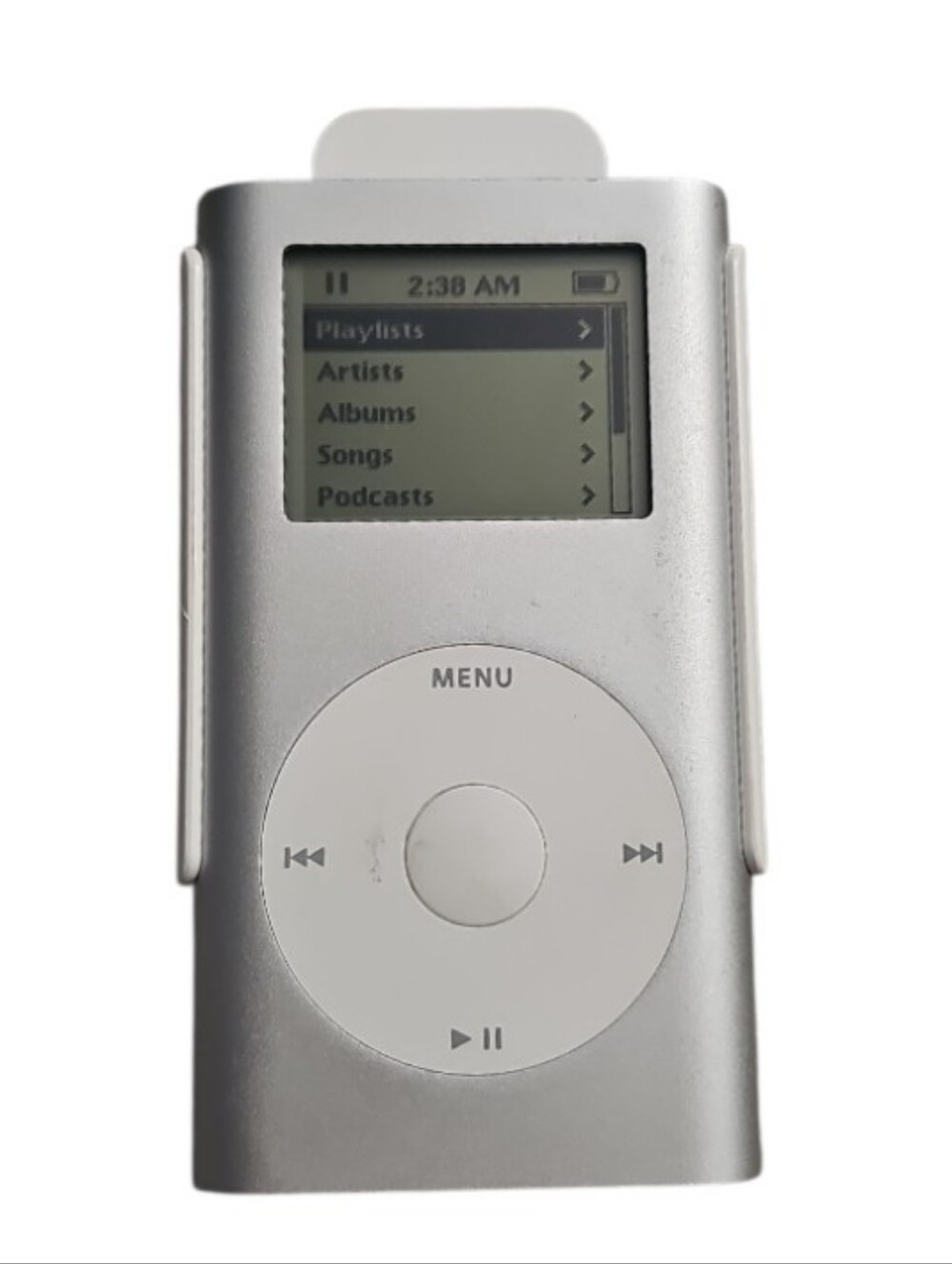 Apple iPod Nano 1st Gen 4GB Silver A1051 MP3 Player w Clip + Cable Vintage Works